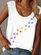 Frauen farbige Pfoten weste